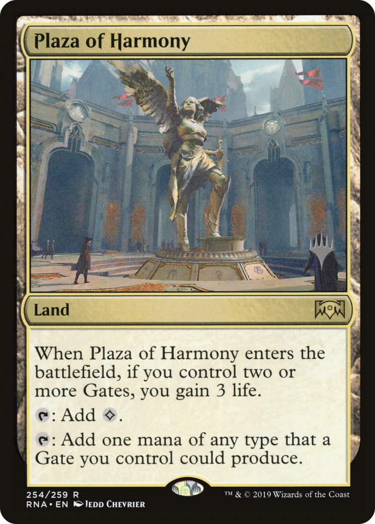 Plaza of Harmony (PPELD-254) - Ravnica Allegiance Promos Foil