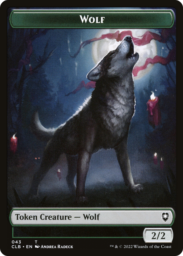 Wolf (TCLB-043) - Battle for Baldur's Gate Tokens