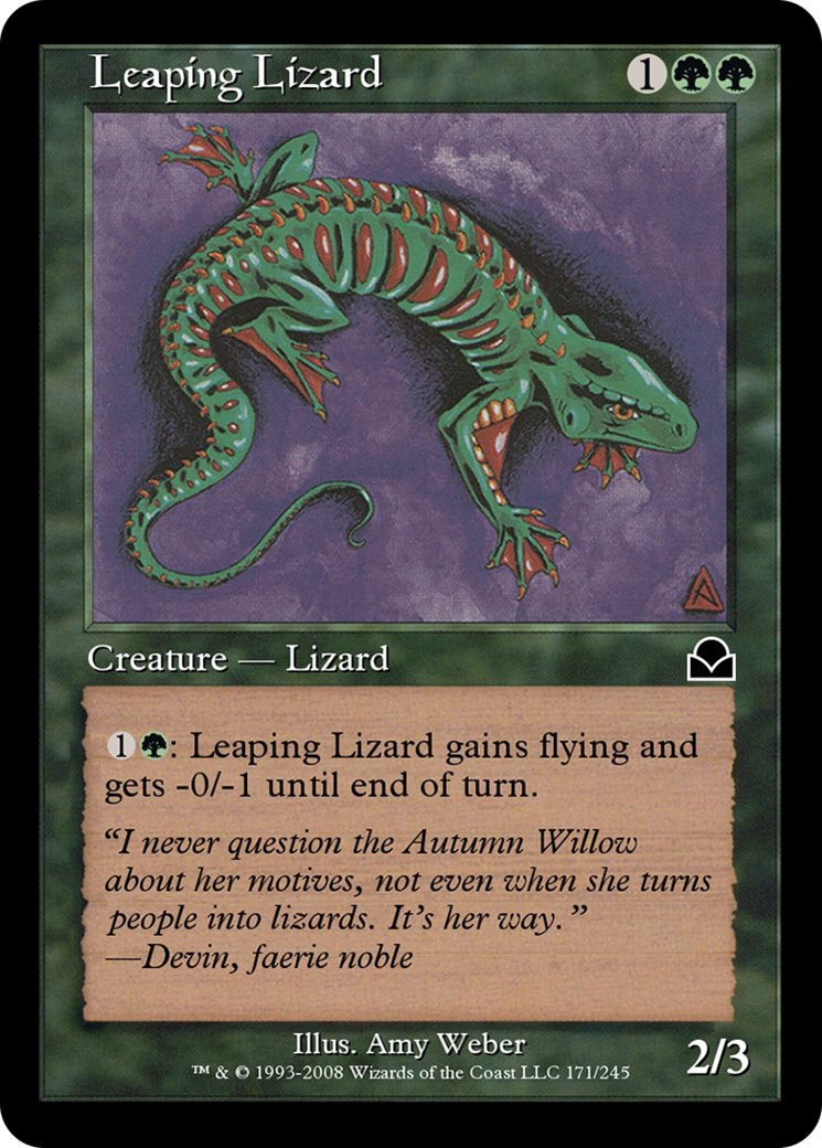 Leaping Lizard (ME2-171) - Masters Edition II Foil