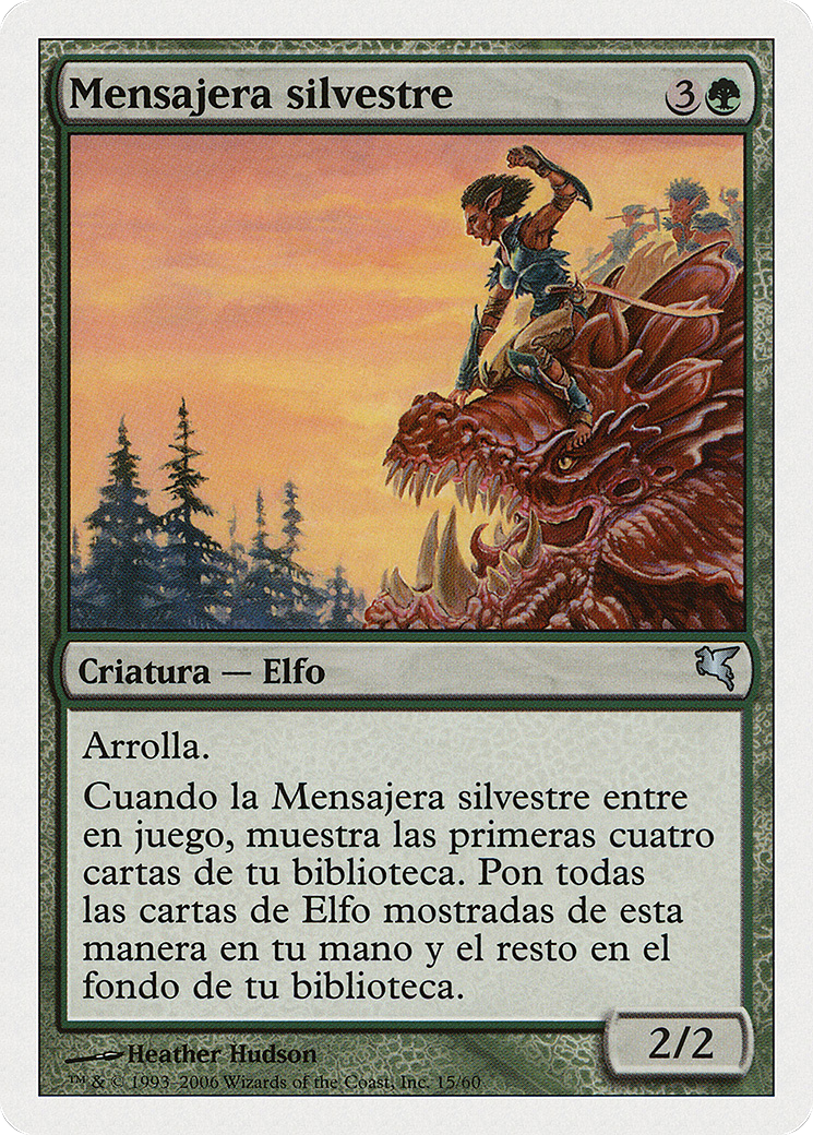 Sylvan Messenger (Spanish) - "Mensajera silvestre" (B15) (PSAL-B15) - Salvat 2005