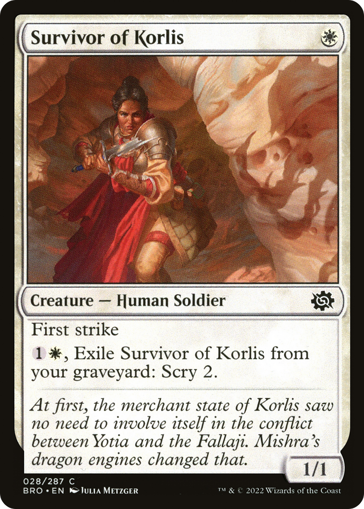 Survivor of Korlis (BRO-028) - The Brothers' War Foil
