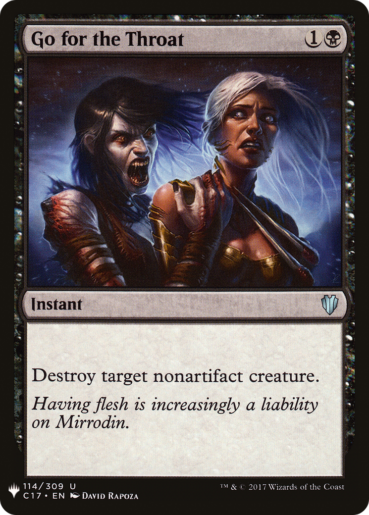 Go for the Throat (LIST-114) - The List