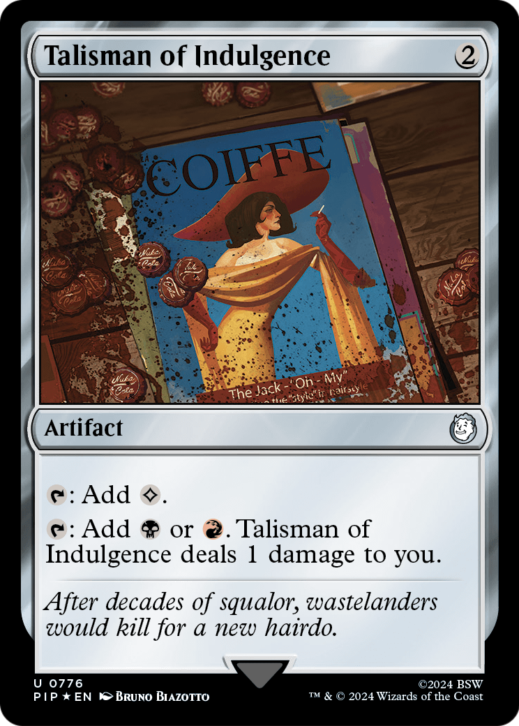 Talisman of Indulgence (Surge Foil) (PIP-776) - Fallout Foil
