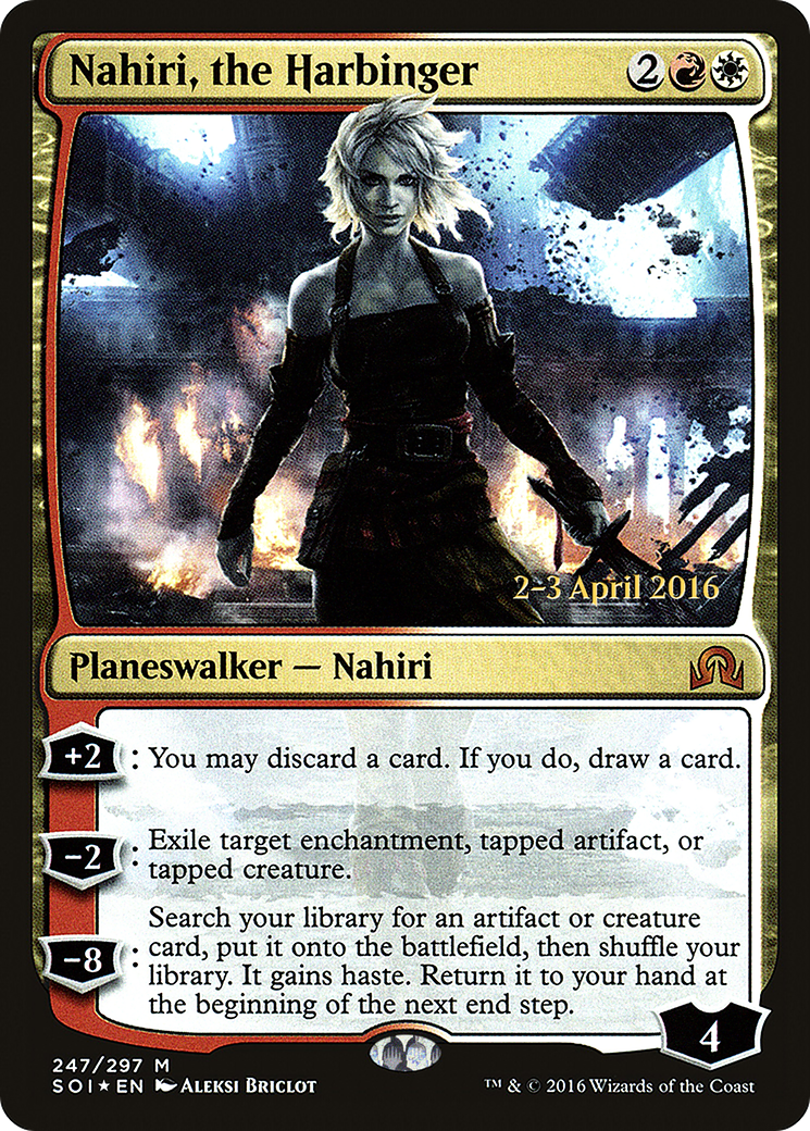 Nahiri, the Harbinger (PRE-247) - Shadows over Innistrad Promos Foil