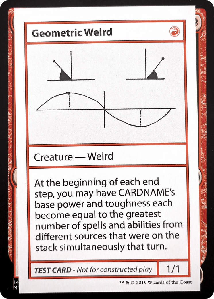 Geometric Weird (No PW Symbol) (CMB1-069) - Mystery Booster Playtest Cards 2021