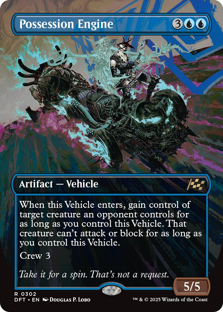 Possession Engine (Borderless) (DFT-302) - Aetherdrift (Borderless) Foil