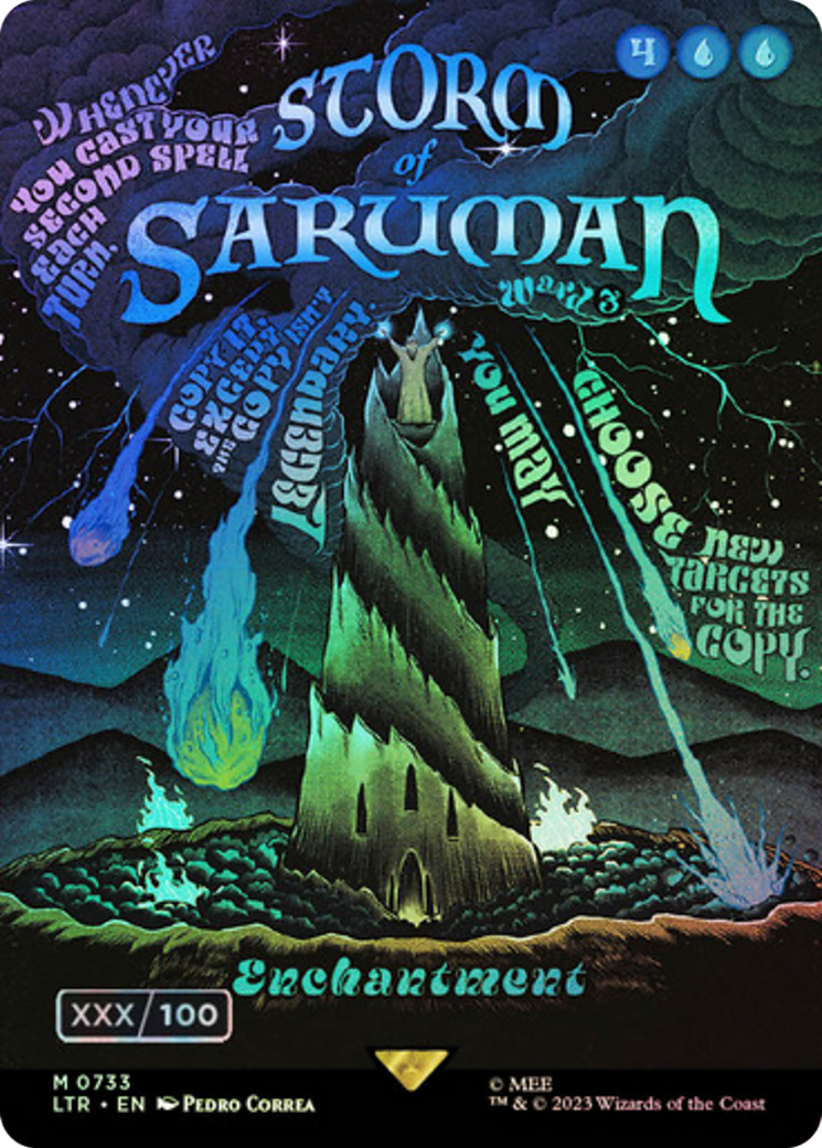 Storm of Saruman (Borderless Poster) (Serial Numbered) (LTR-733) - The Lord of the Rings: Tales of Middle-earth (Borderless) Foil