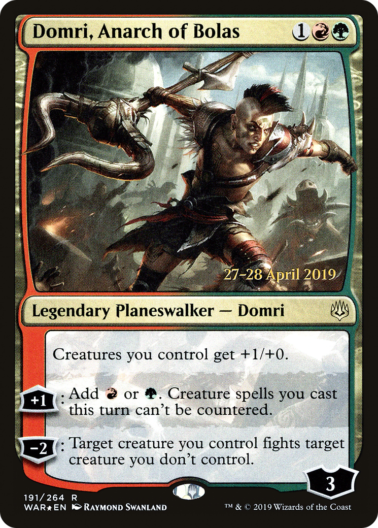 Domri, Anarch of Bolas (PRE-191) - War of the Spark Promos Foil