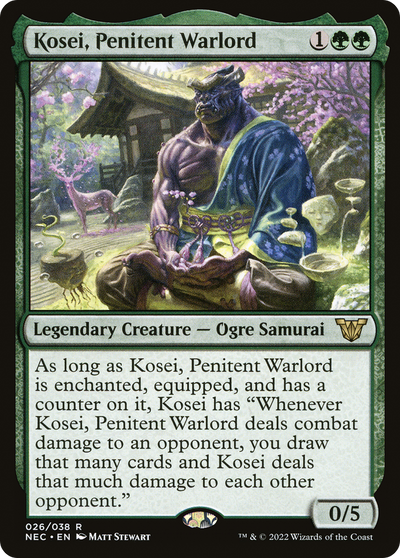 Kosei, Penitent Warlord [Kamigawa: Neon Dynasty Commander]