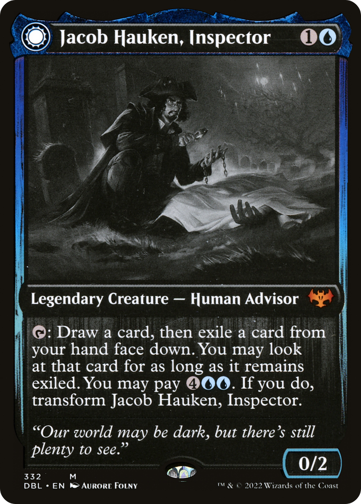 Jacob Hauken, Inspector (DBL-332) - Innistrad: Double Feature: (Double Faced Transform) Foil