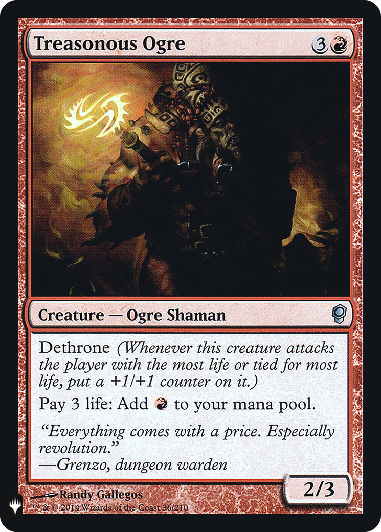 Treasonous Ogre (LIST-036) - The List Foil
