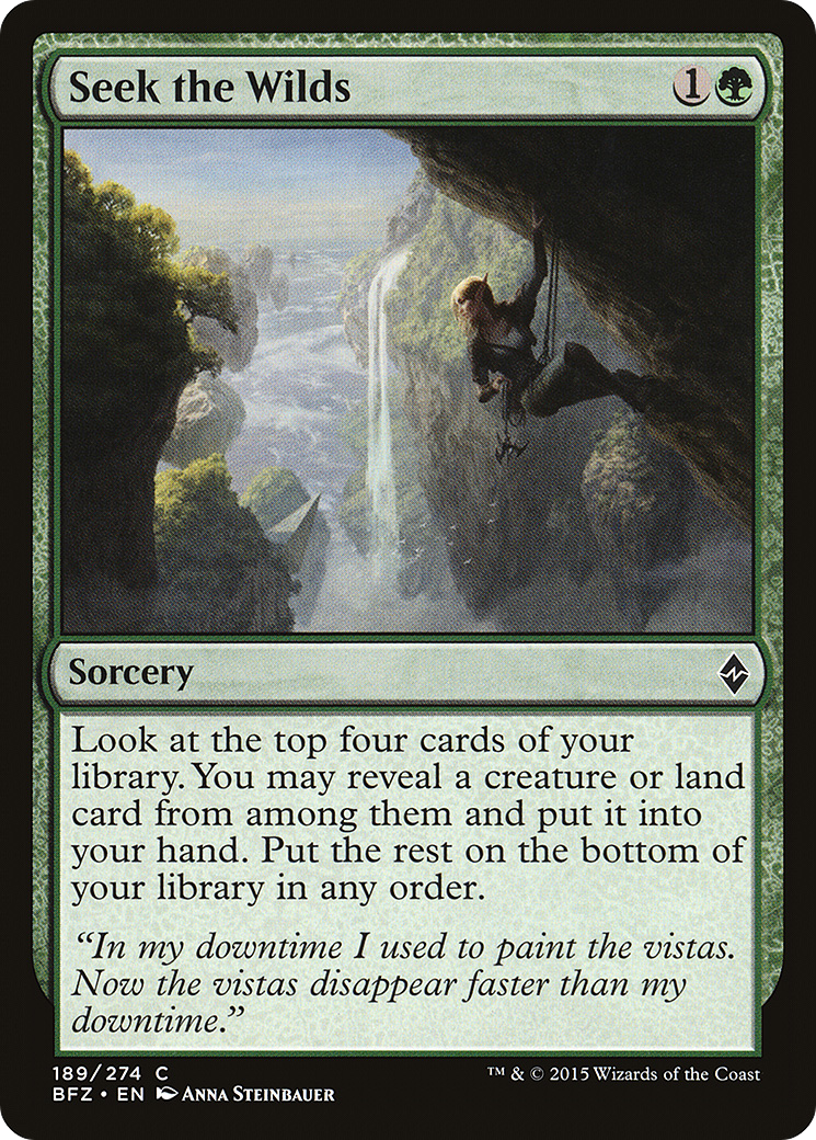 Seek the Wilds (BFZ-189) - Battle for Zendikar