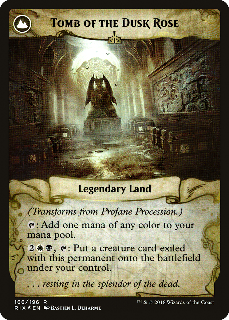 Profane Procession (PRE-166) - Rivals of Ixalan Promos: (compasslanddfc) Foil