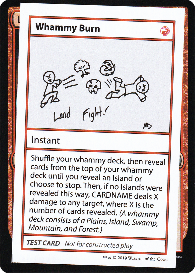 Whammy Burn (No PW Symbol) (CMB1-070) - Mystery Booster Playtest Cards 2021