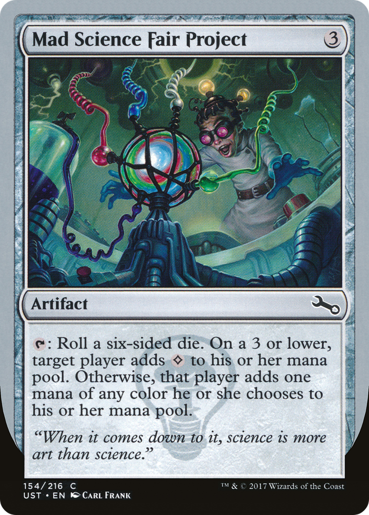 Mad Science Fair Project (UST-154) - Unstable