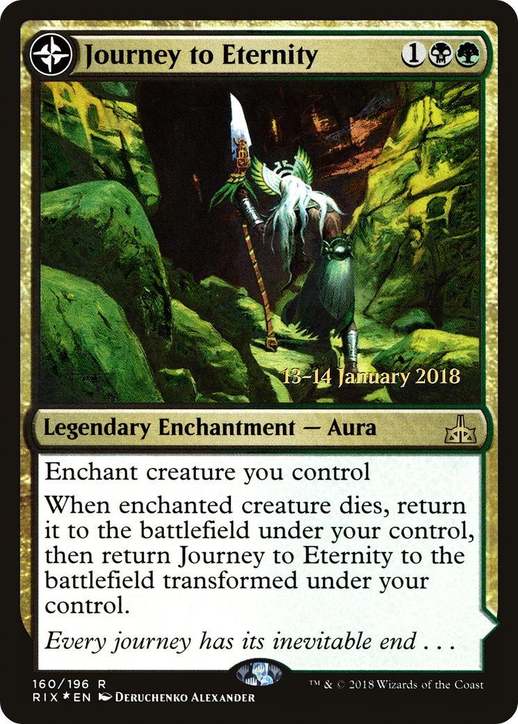 Journey to Eternity (PRE-160) - Rivals of Ixalan Promos: (compasslanddfc) Foil
