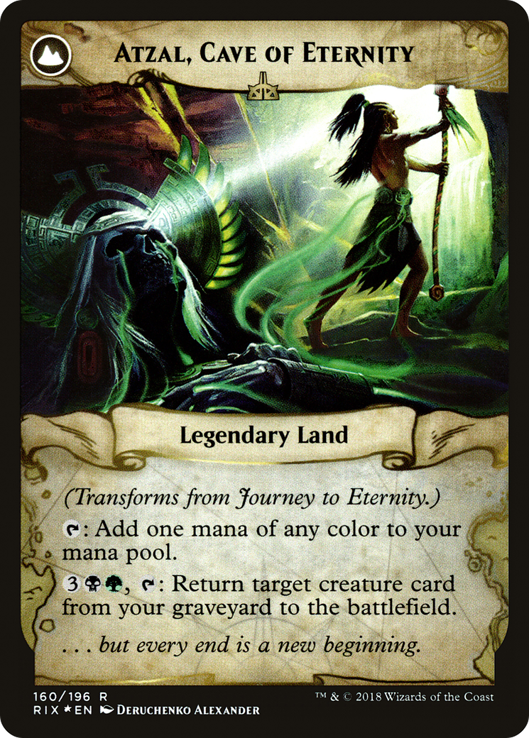 Journey to Eternity (PRE-160) - Rivals of Ixalan Promos: (compasslanddfc) Foil