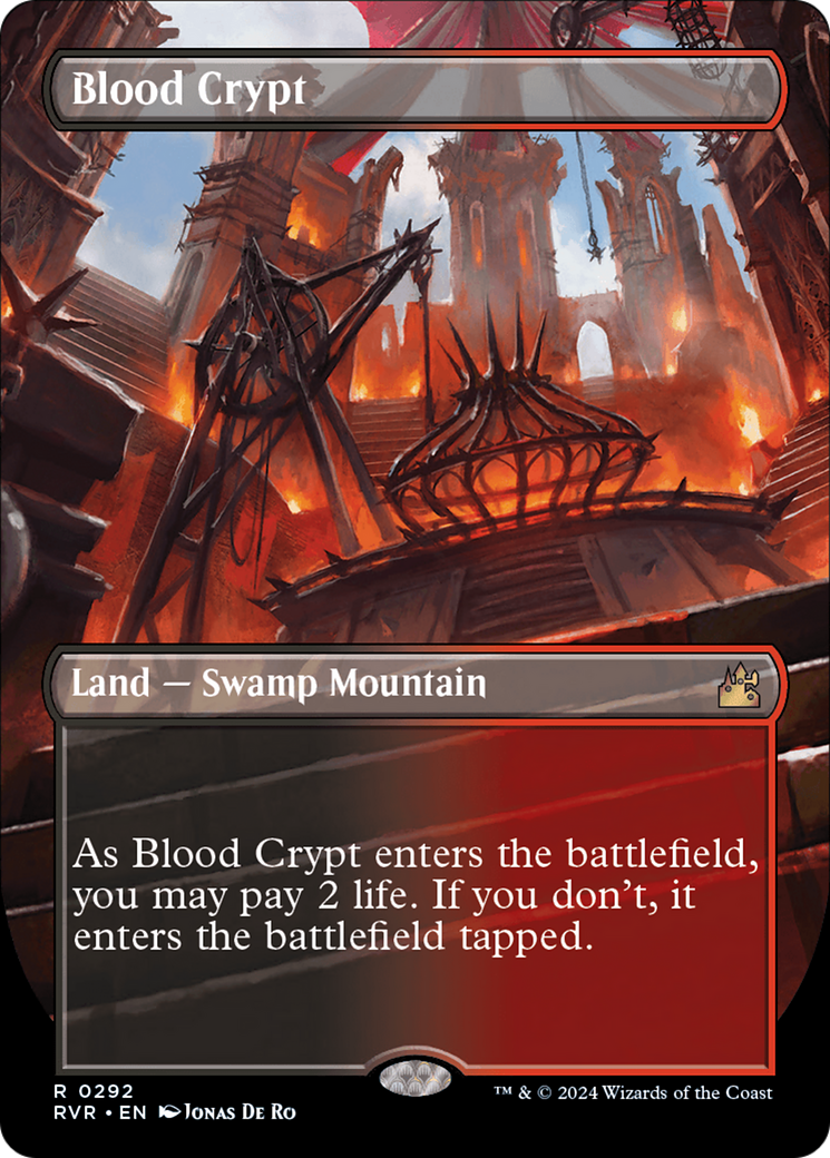 Blood Crypt (Borderless) (RVR-292) - Ravnica Remastered (Borderless) Foil