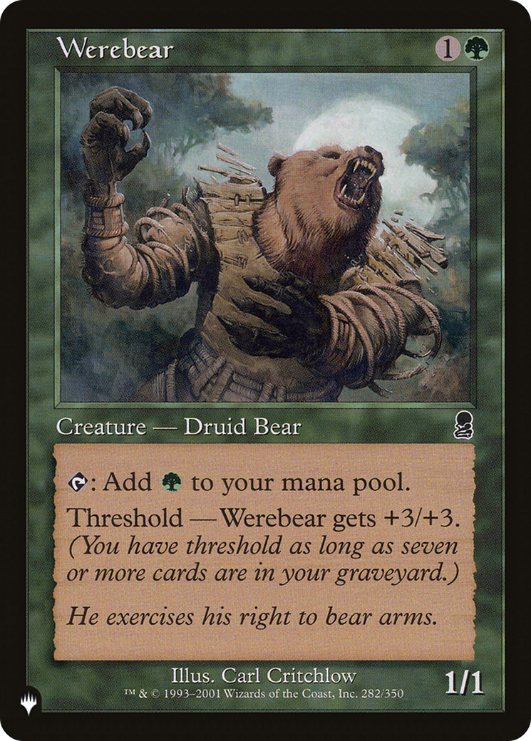 Werebear (LIST-282/350) - The List