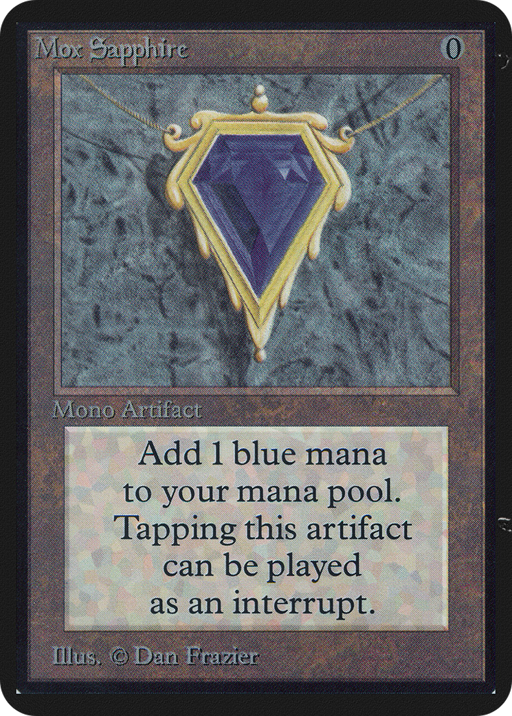 Mox Sapphire (LEA-) - Limited Edition Alpha