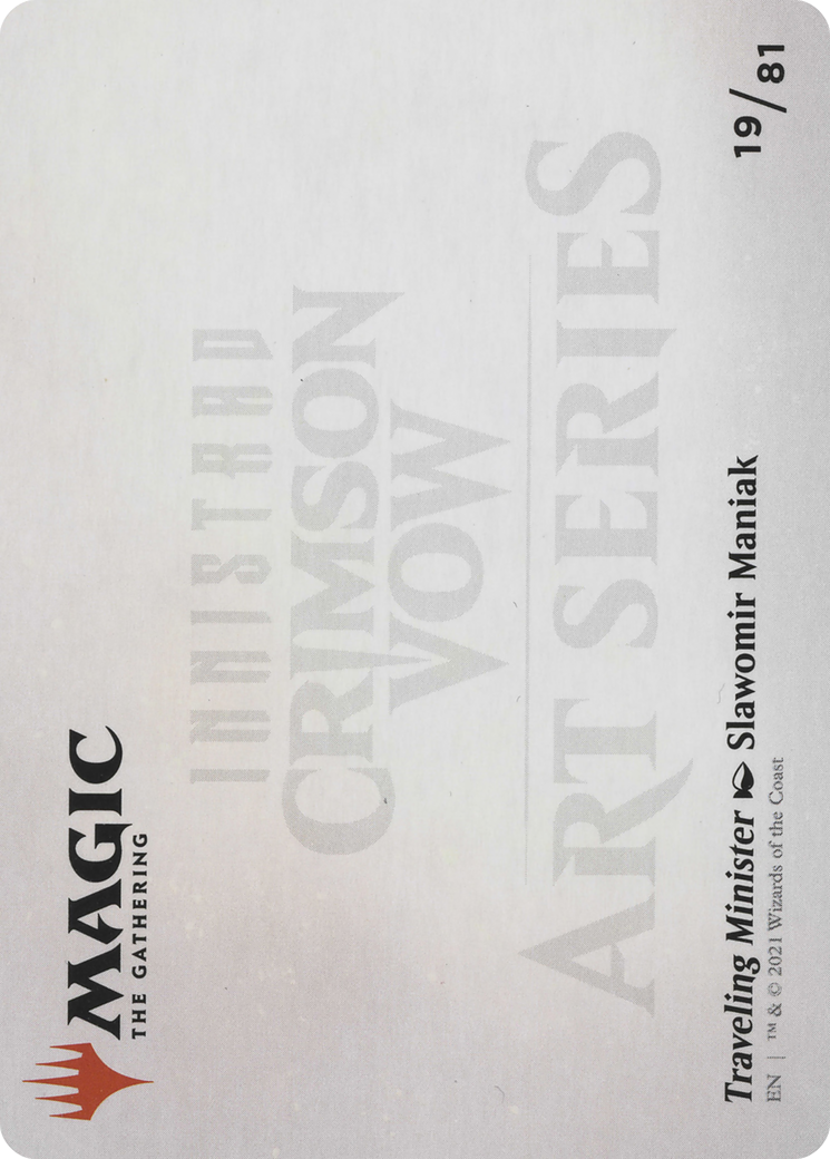 Traveling Minister // Traveling Minister (AVOW-019) - Crimson Vow Art Series (Borderless)