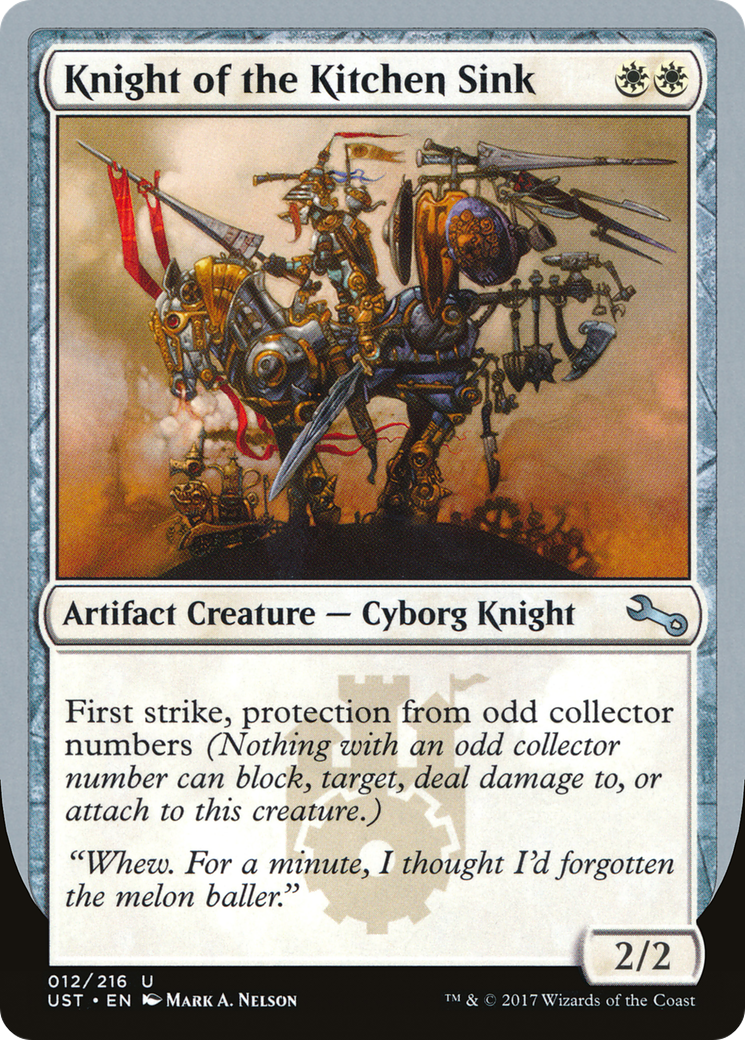 Knight of the Kitchen Sink (D) (UST-012) - Unstable