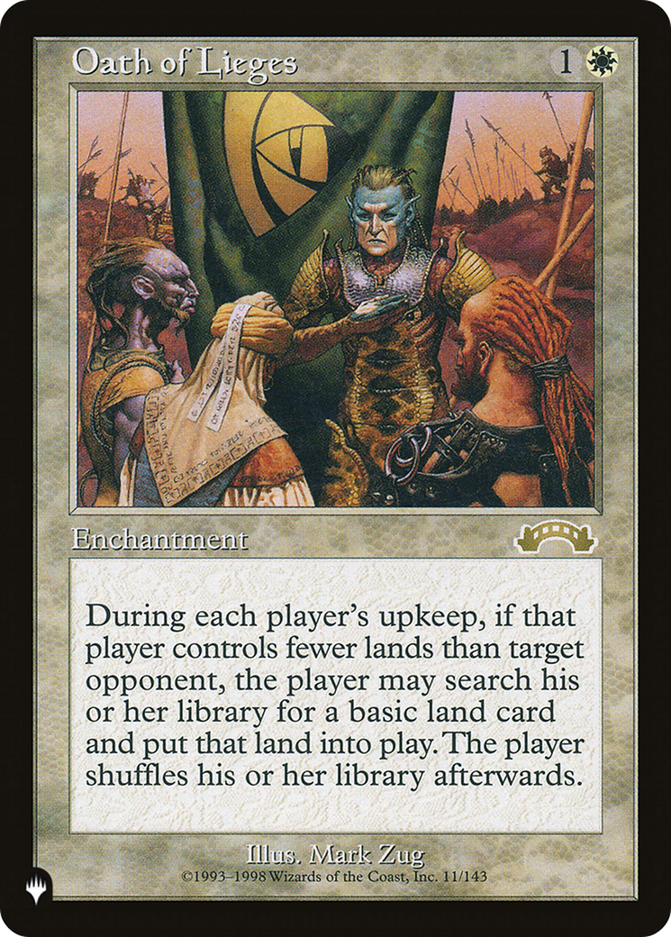 Oath of Lieges (LIST-11/143) - The List