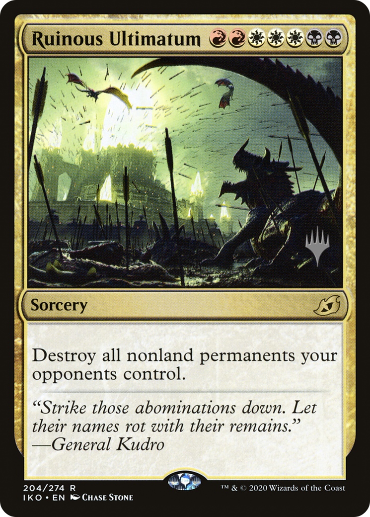 Ruinous Ultimatum (PPIKO-204) - Ikoria: Lair of Behemoths Promos Foil