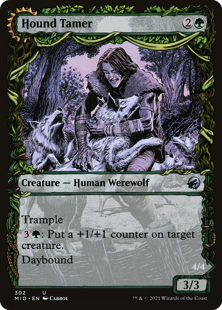 Hound Tamer (Showcase) (MID-302) - Innistrad: Midnight Hunt: (Showcase, Double Faced Transform) Foil