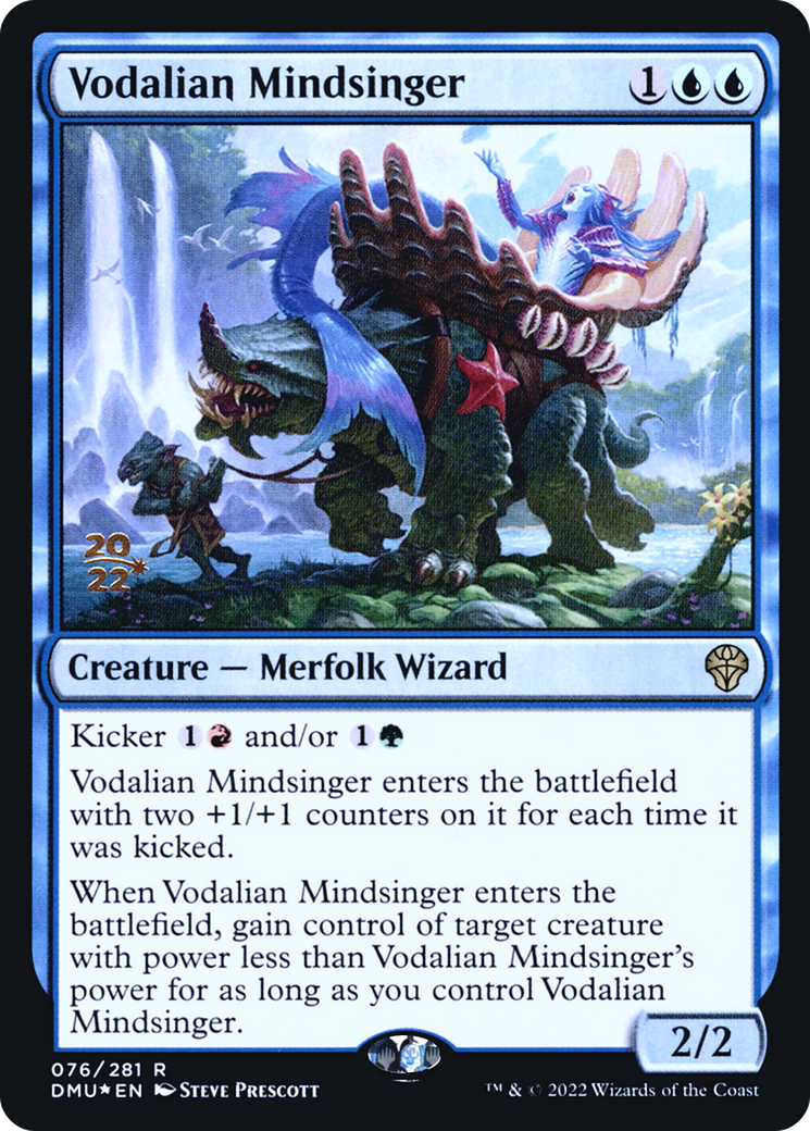 Vodalian Mindsinger (PRE-076) - Dominaria United Promos Foil