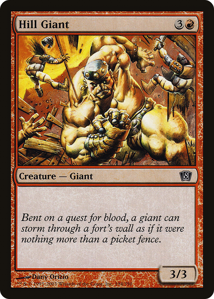 Hill Giant (8ED-194) - 8th Edition Foil