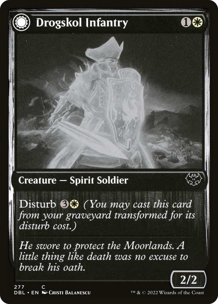 Drogskol Infantry (DBL-277) - Innistrad: Double Feature: (Double Faced Transform) Foil