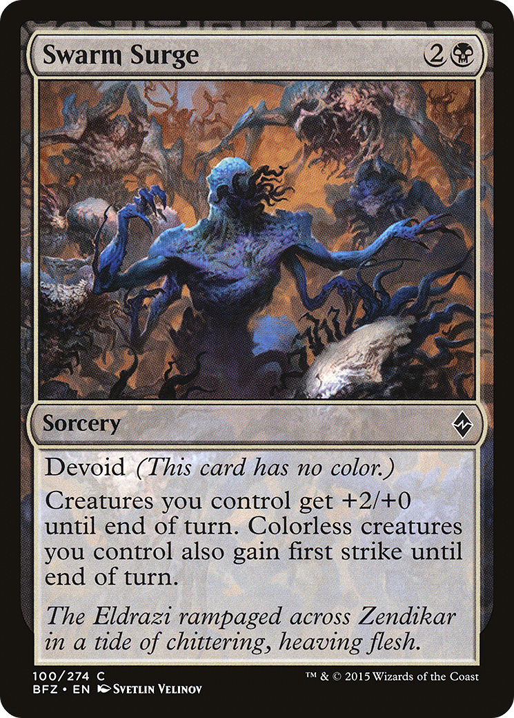Swarm Surge (BFZ-100) - Battle for Zendikar: (devoid) Foil