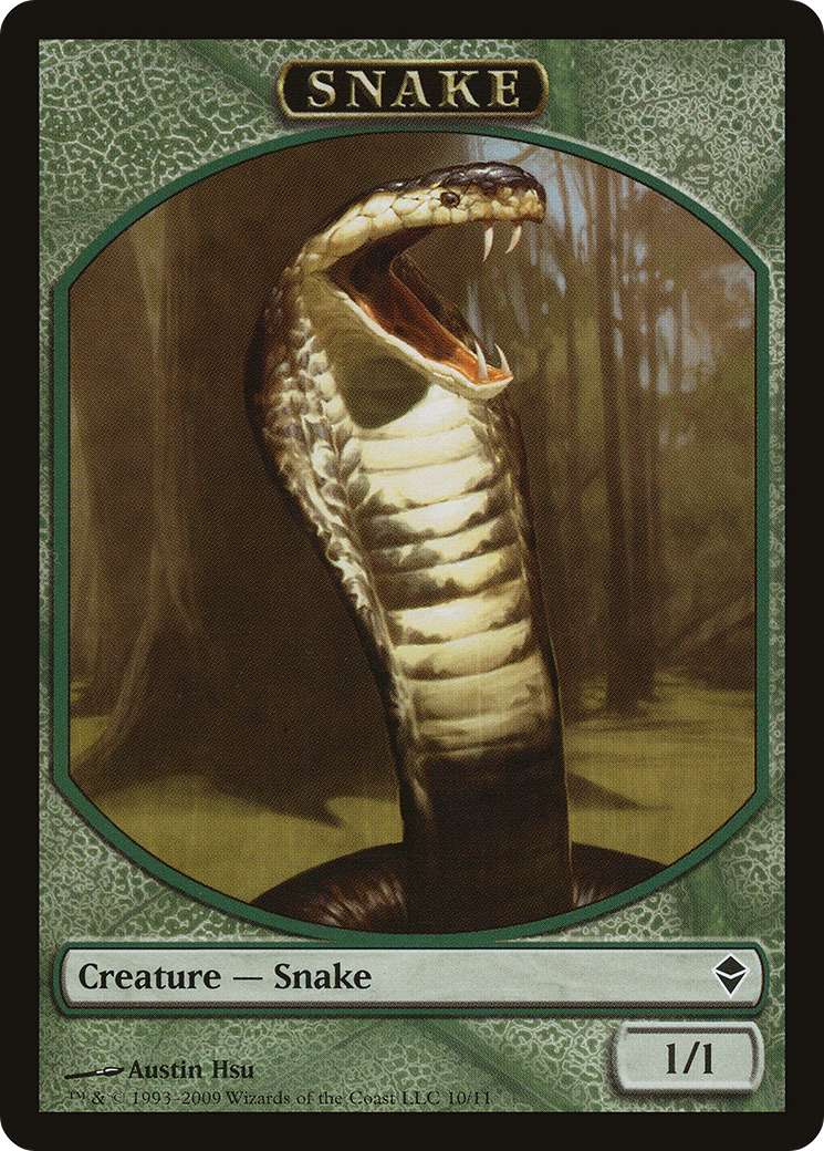 Snake Token (ZEN-010) - Zendikar Tokens