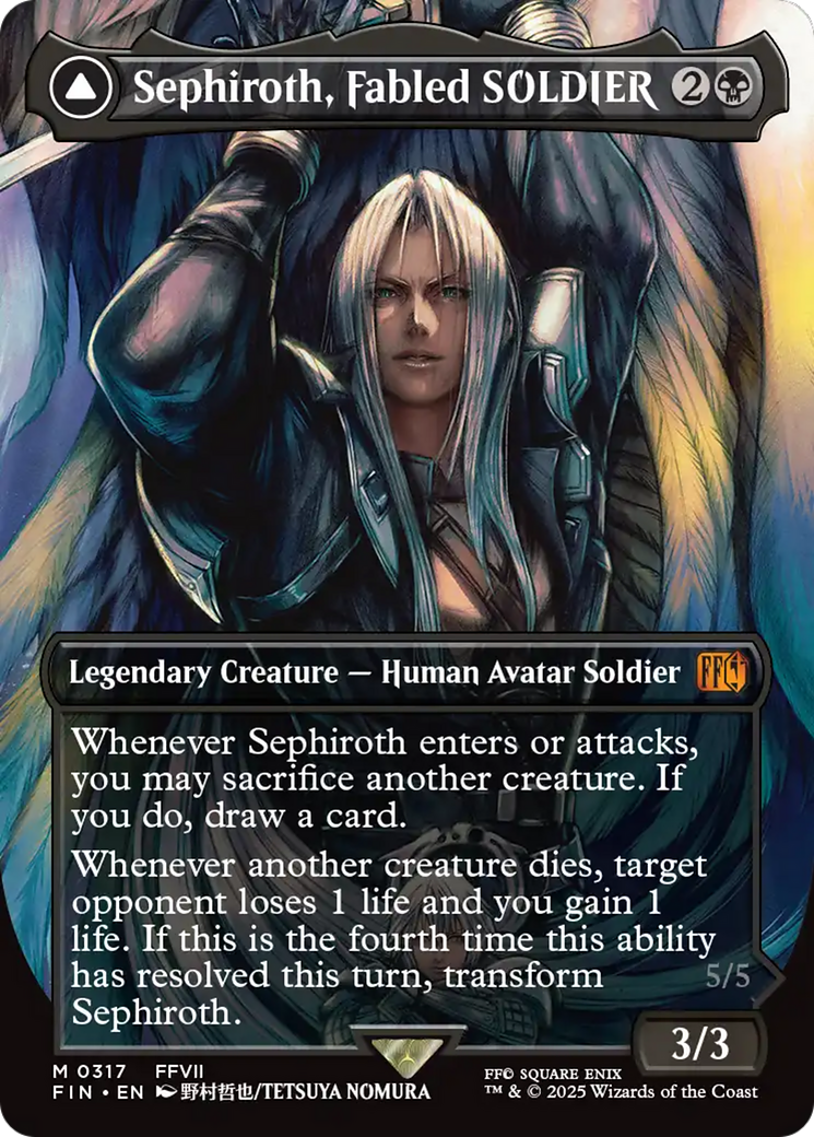 Sephiroth, Fabled SOLDIER (0317) (Borderless) (FIN-317) - FINAL FANTASY (Borderless)