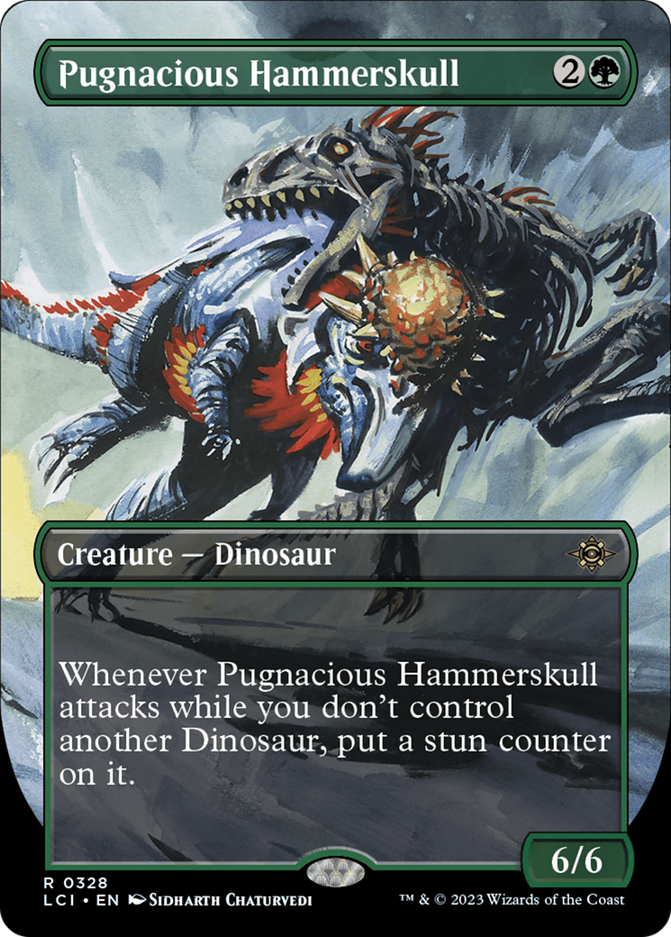 Pugnacious Hammerskull (Borderless) (LCI-328) - The Lost Caverns of Ixalan (Borderless) Foil
