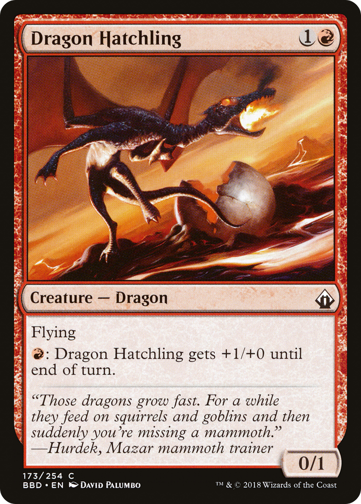 Dragon Hatchling (BBD-173) - Battlebond Foil