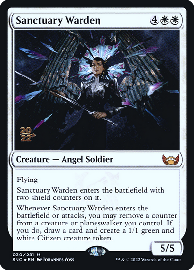 Sanctuary Warden [Streets of New Capenna Prerelease Promos]