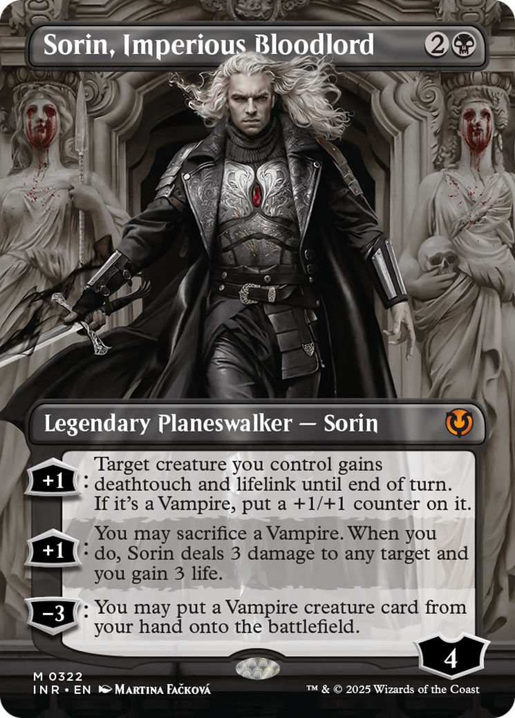 Sorin, Imperious Bloodlord (Borderless) (INR-322) - Innistrad Remastered (Borderless) Foil
