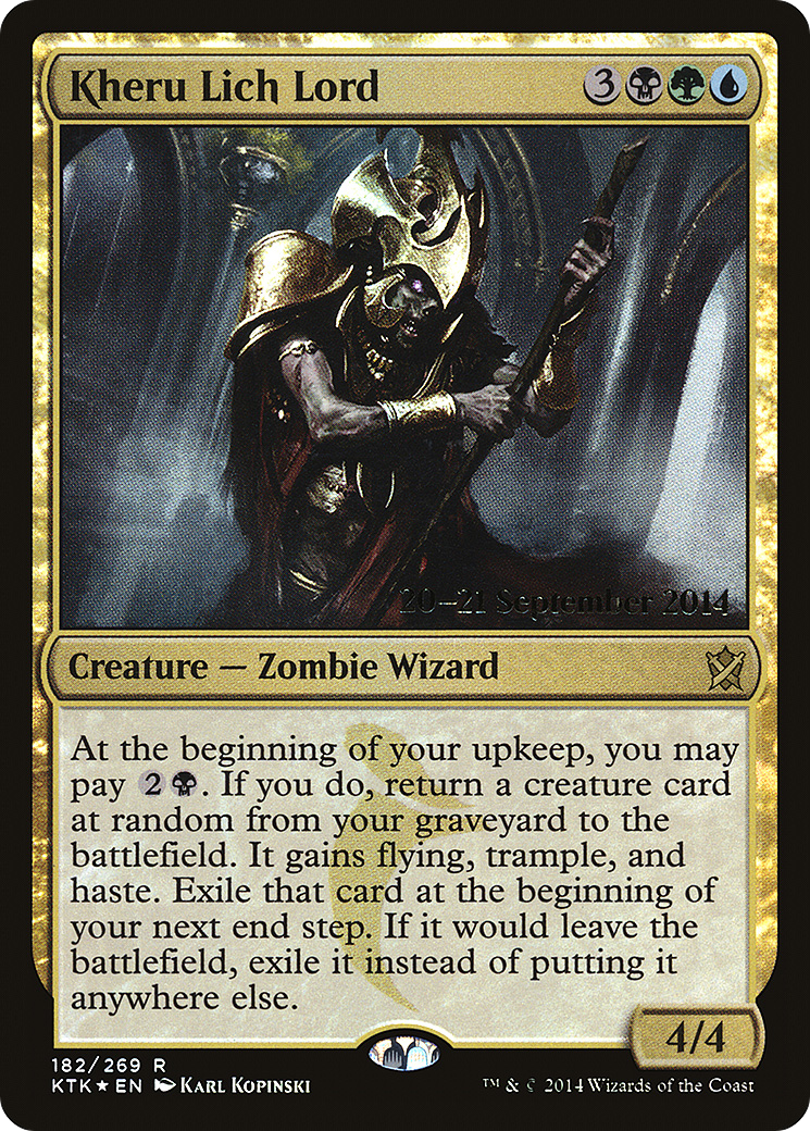 Kheru Lich Lord (PRE-182) - Khans of Tarkir Promos Foil