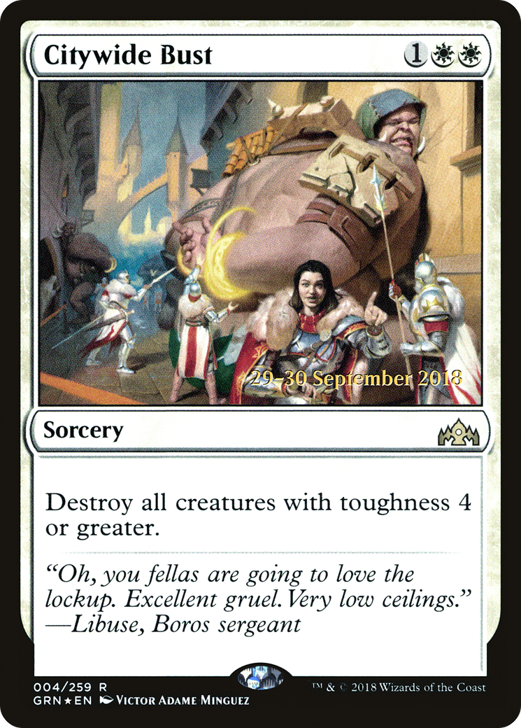 Citywide Bust (PRE-004) - Guilds of Ravnica Promos Foil