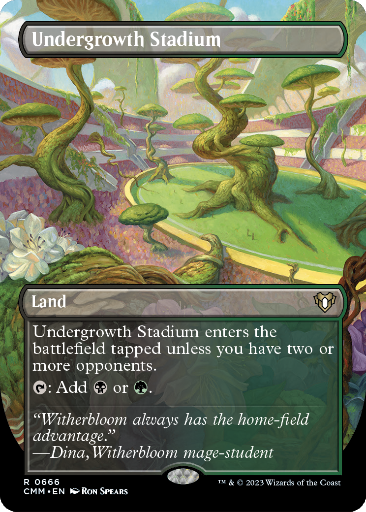 Undergrowth Stadium (Borderless) (CMM-666) - Commander Masters (Borderless)