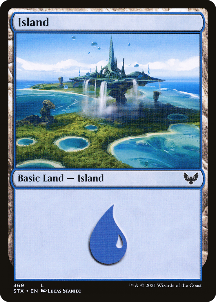 Island (369) (STX-369) - Strixhaven: School of Mages Foil