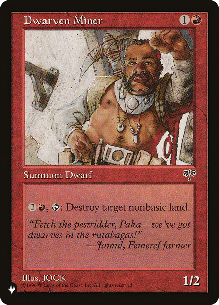 Dwarven Miner (LIST-MIR-169) - The List