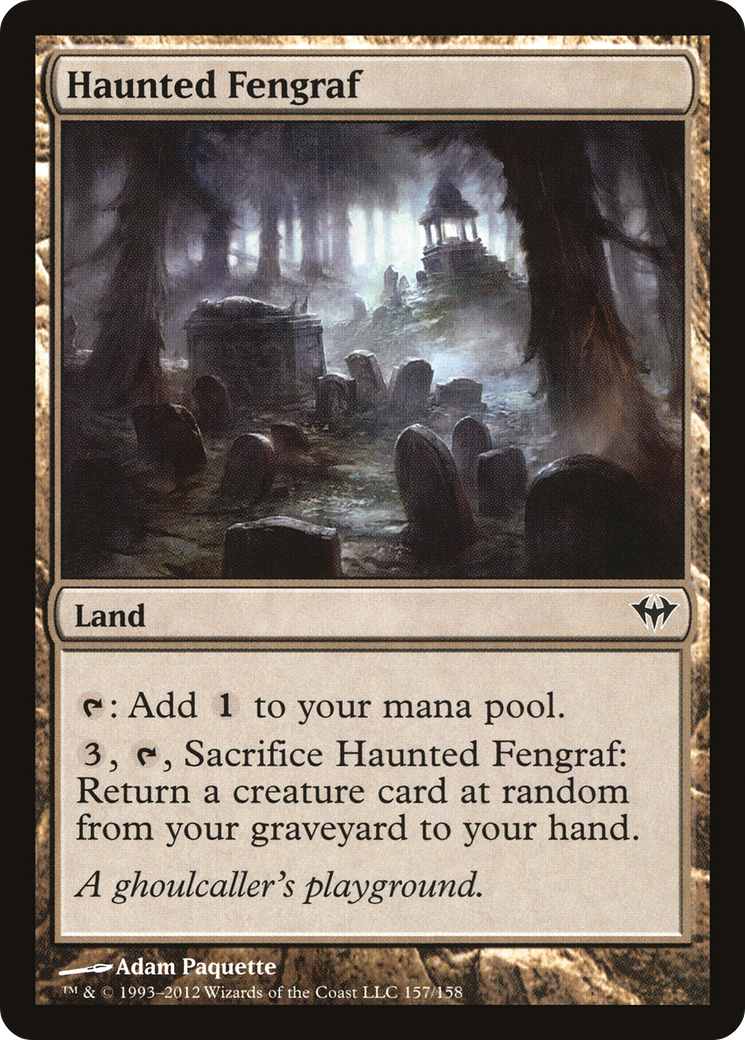Haunted Fengraf (DKA-157) - Dark Ascension Foil