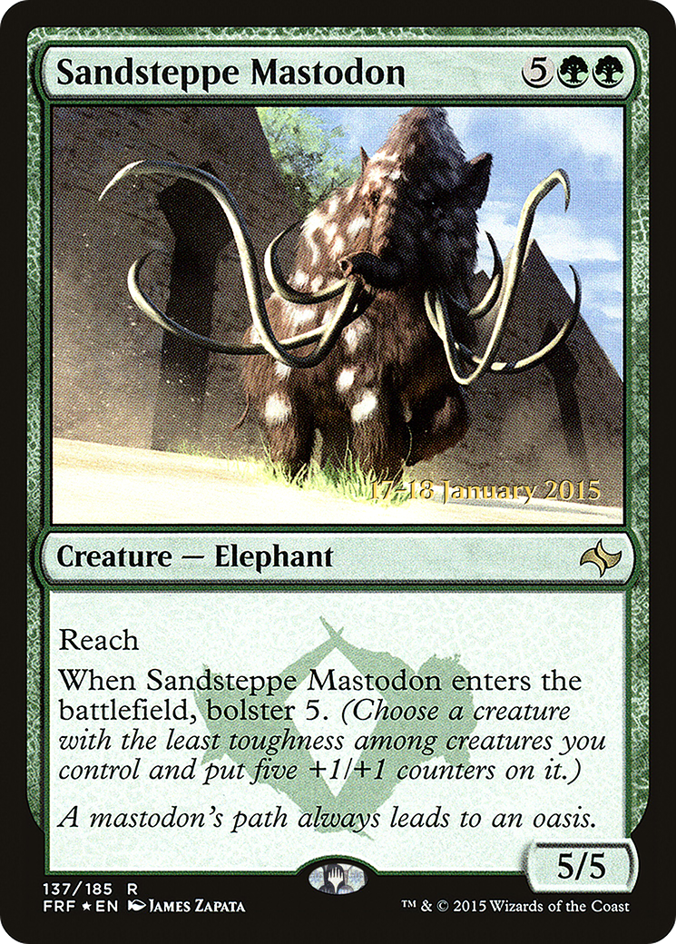 Sandsteppe Mastodon (PRE-137) - Fate Reforged Promos Foil