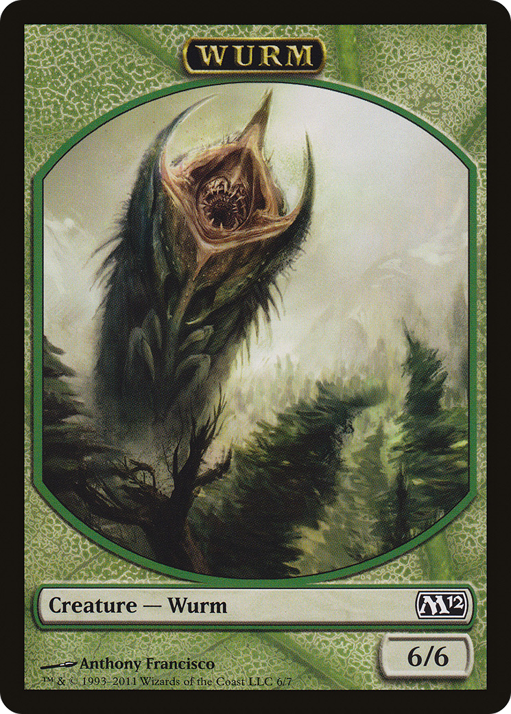 Wurm Token (M12-006) - Magic 2012 Tokens