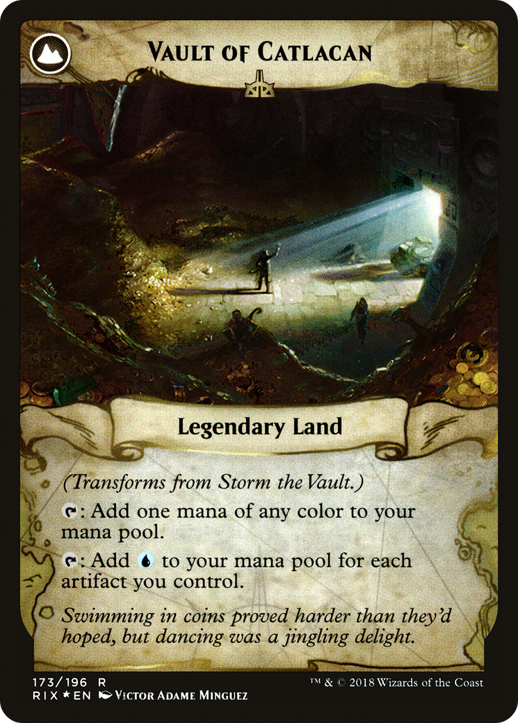 Storm the Vault (PRE-173) - Rivals of Ixalan Promos: (compasslanddfc) Foil