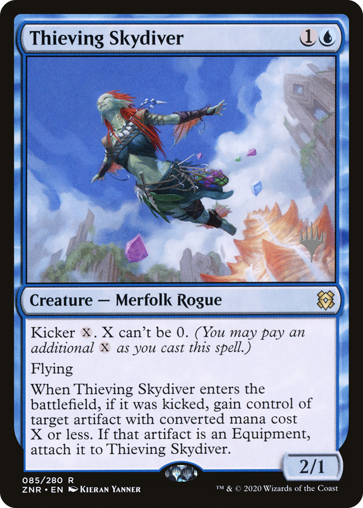 Thieving Skydiver (PPZNR-085) - Zendikar Rising Promos Foil