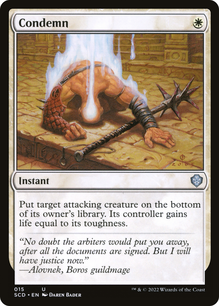 Condemn (SCD-015) - Starter Commander Decks